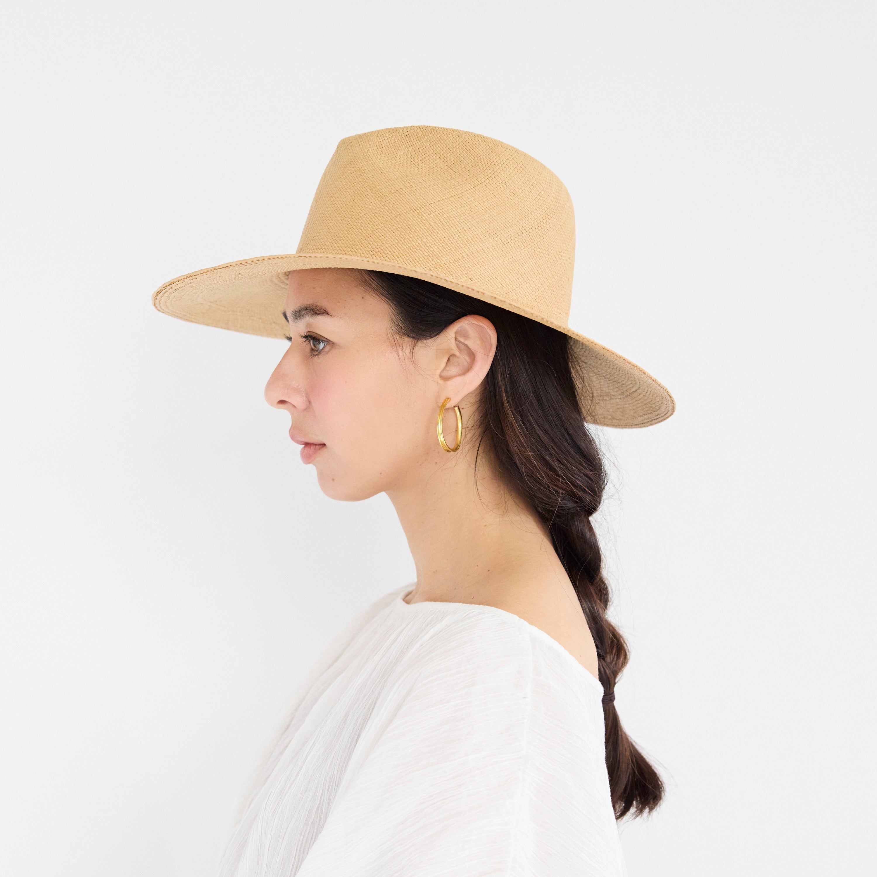 Vintage Panama Fedora Hat 