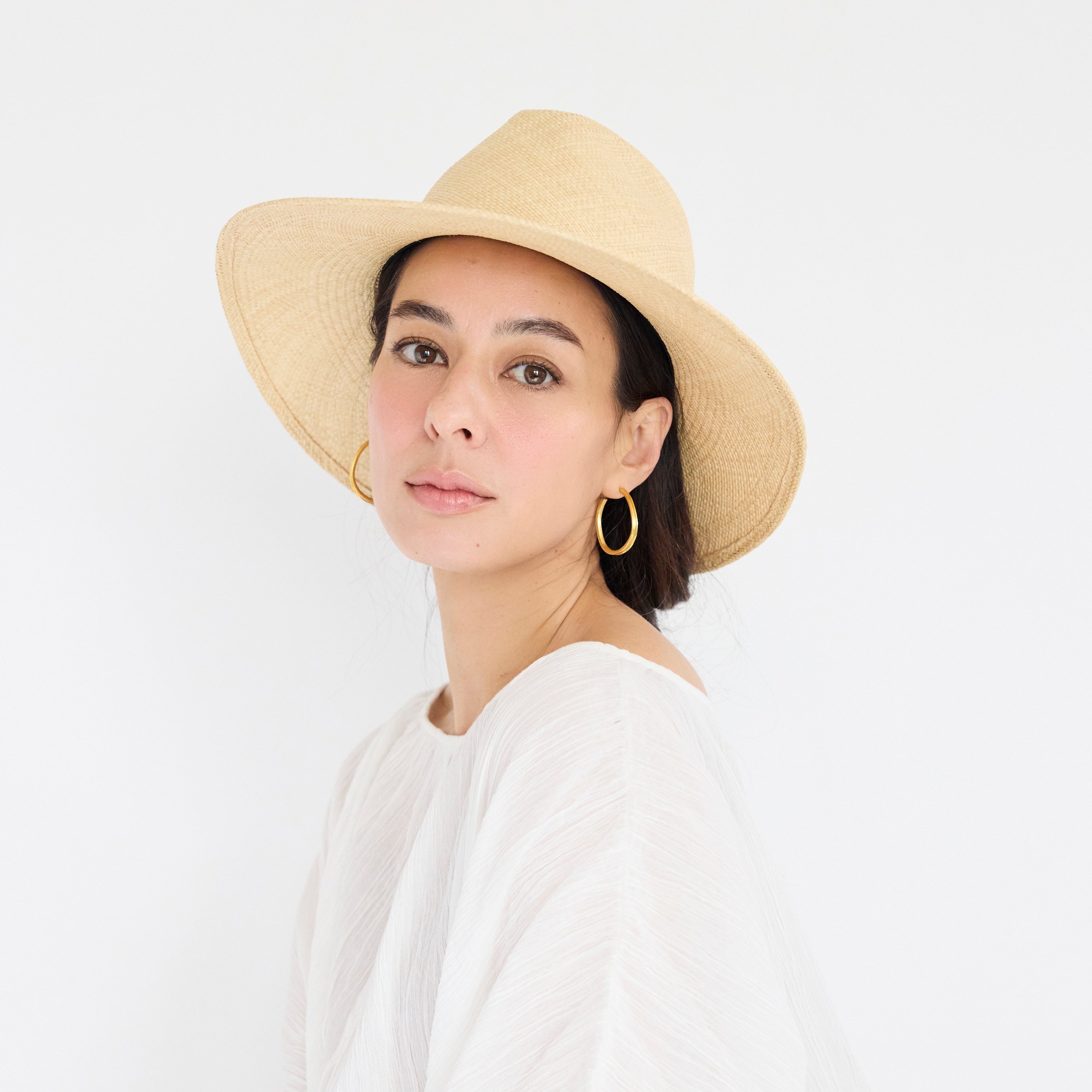 Vintage Panama Fedora Hat 