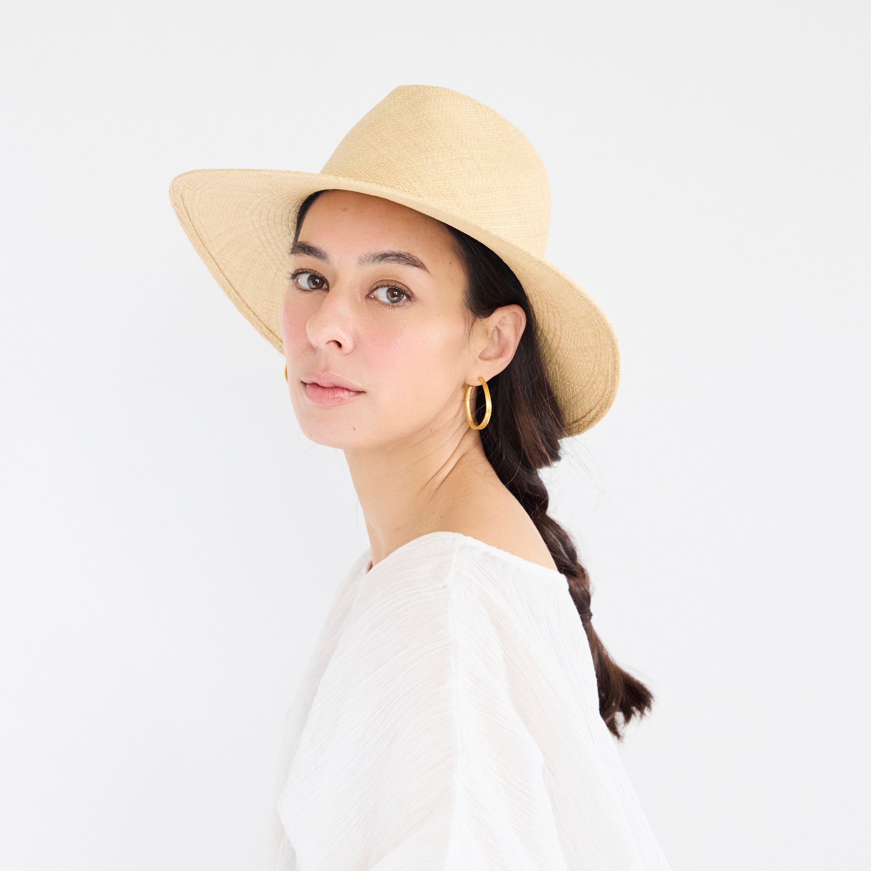Vintage Panama Fedora Hat 