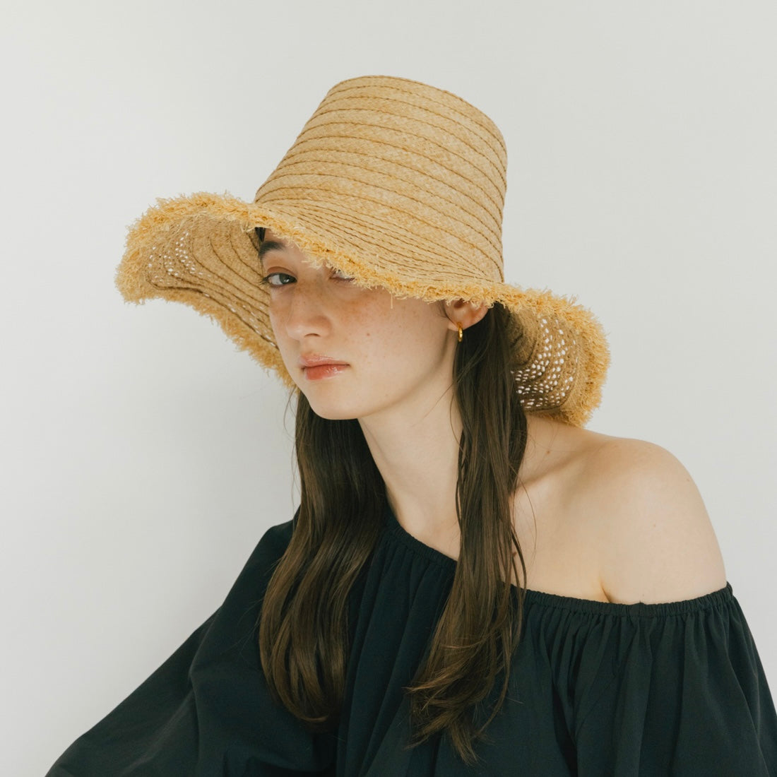 Brim Lace Fringe Hat