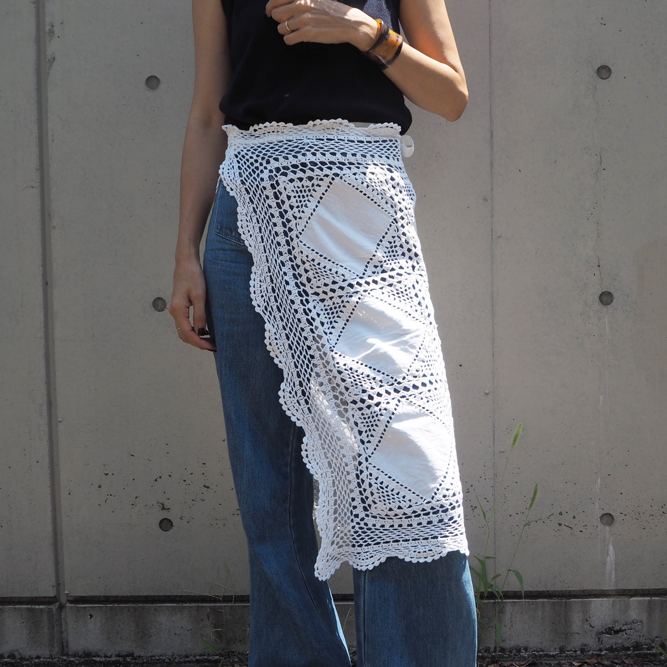 Vintage Lace Wrap Skirt 8