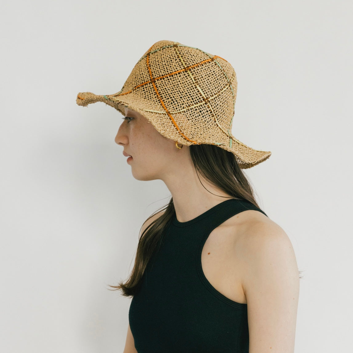 Vintage Check Tulip Hat