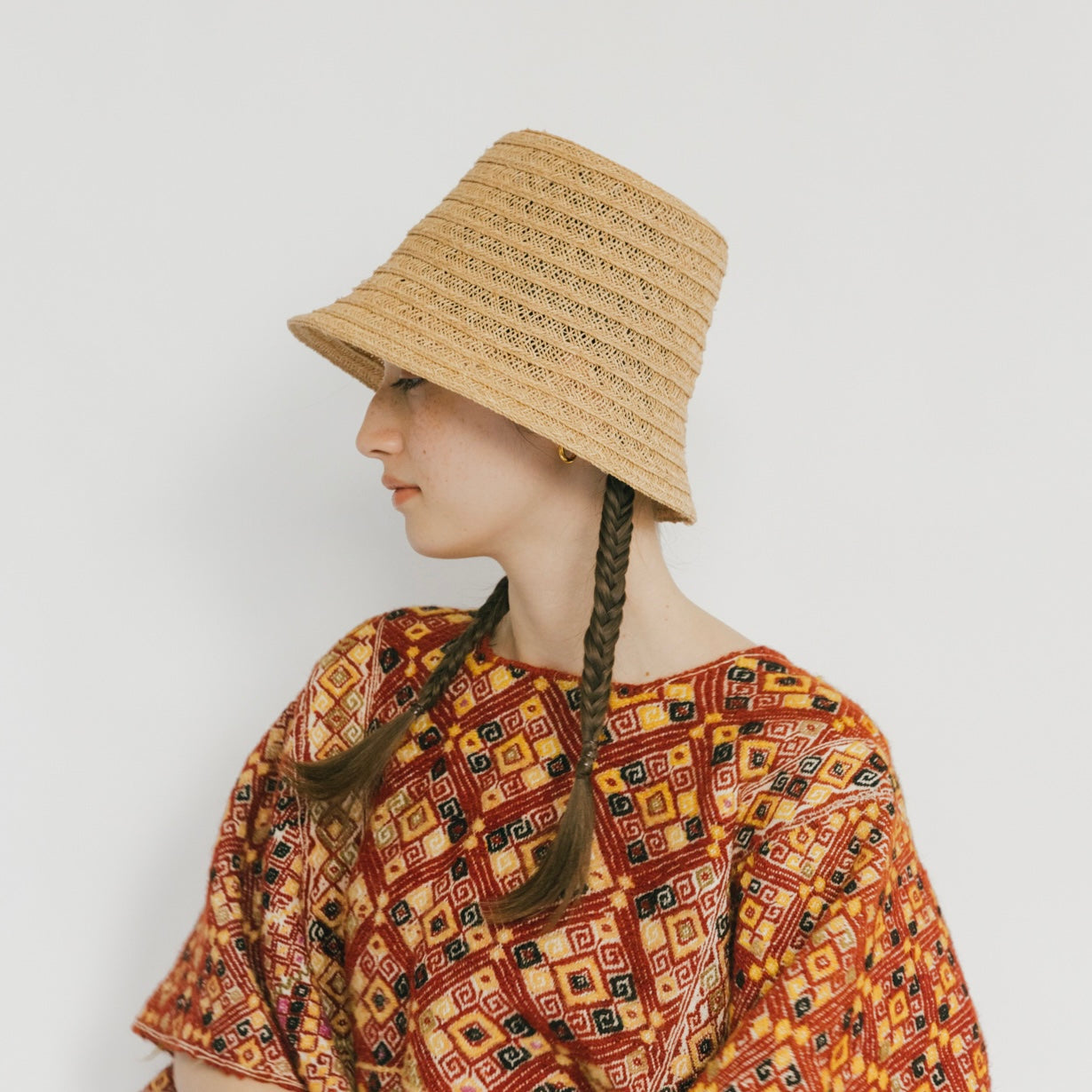 Raffia Braid Bucket