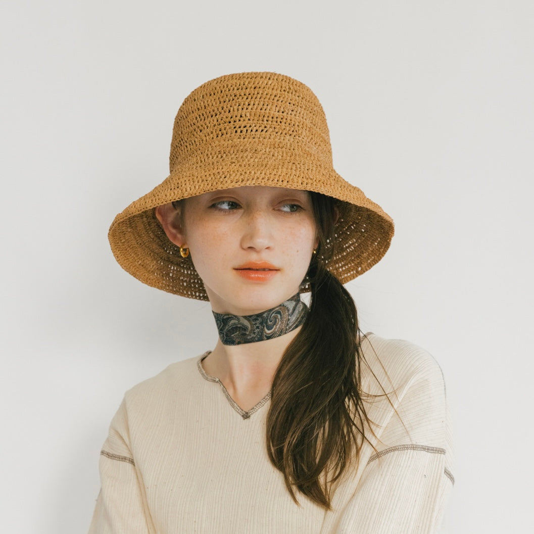 帽子 marihoja raffia lace KASA hat Raffia Lace Crochet Hat