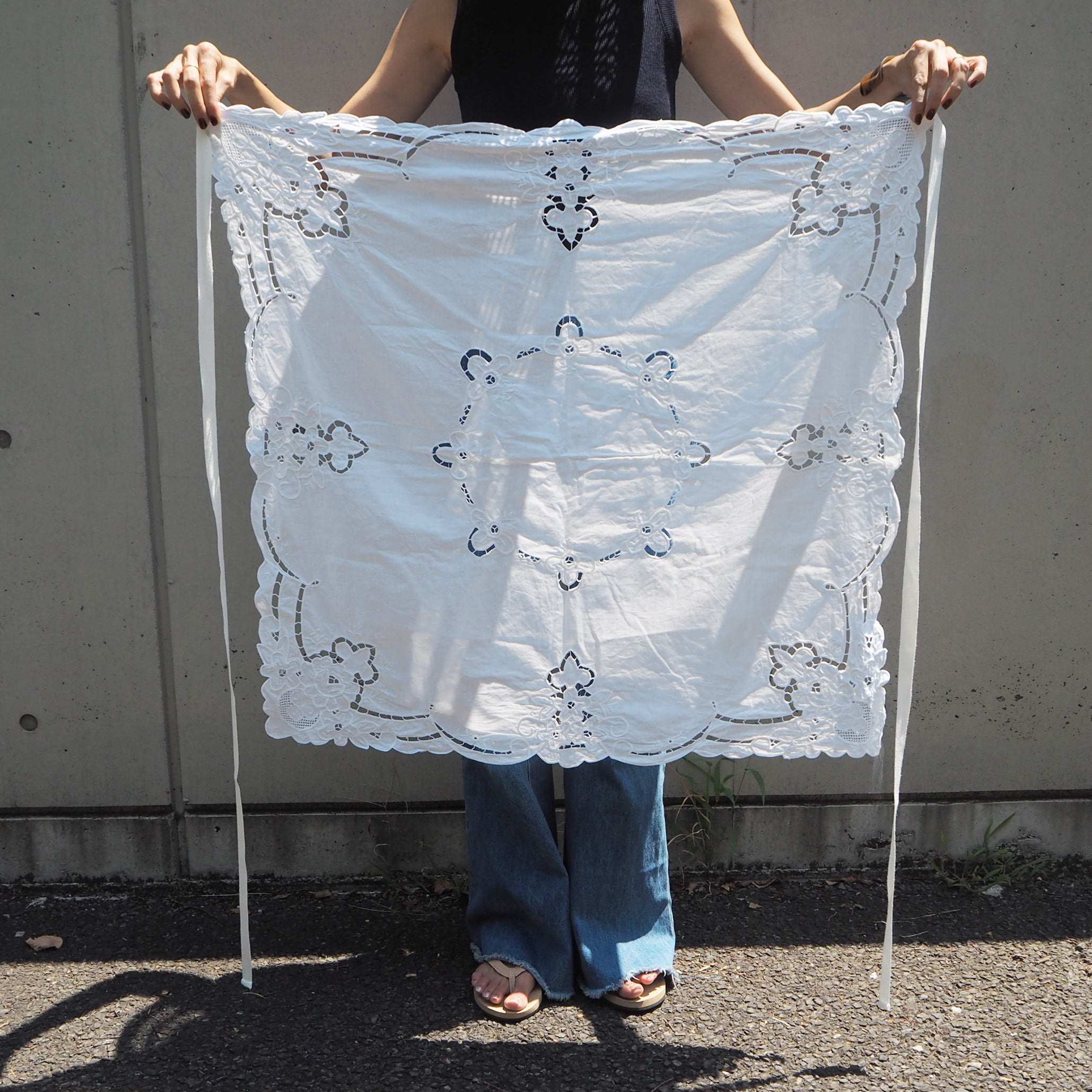 Vintage Lace Wrap Skirt 9