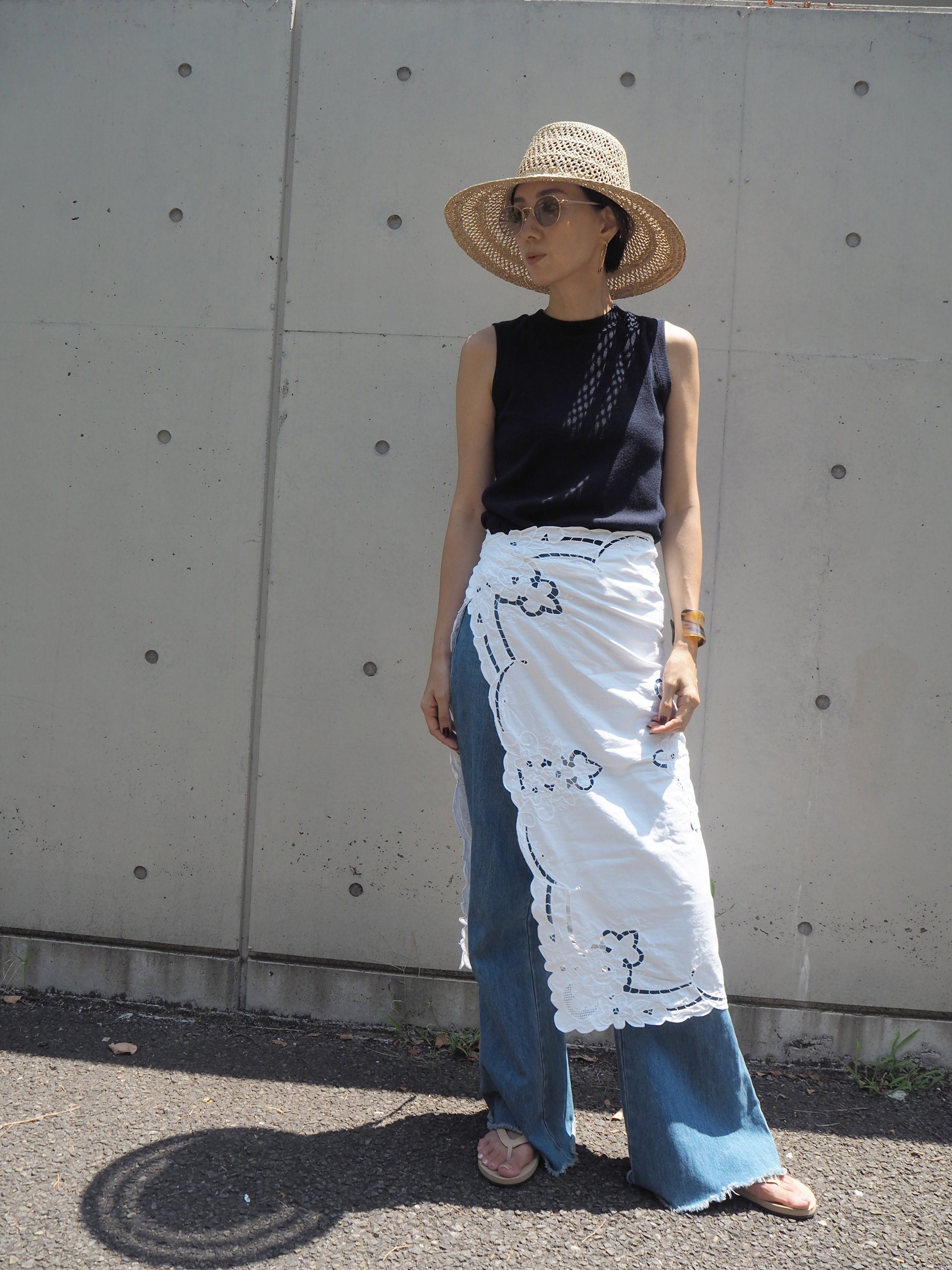 Vintage Lace Wrap Skirt 9