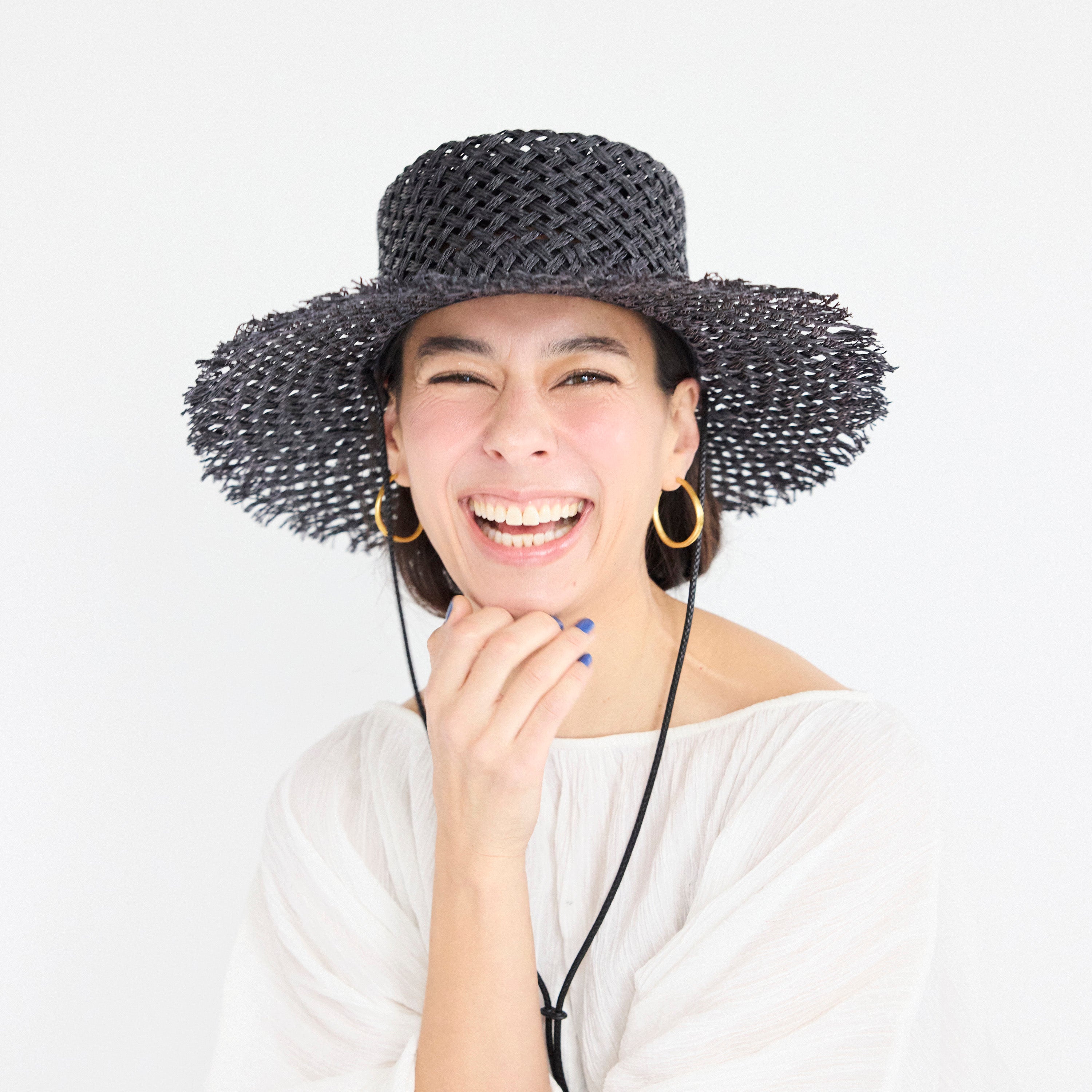 Vintage Porkpie Hat【Peper Black】