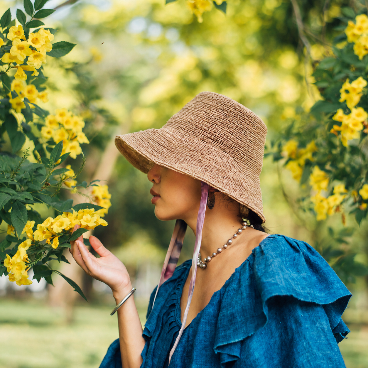 Weave Raffia Shade Hat