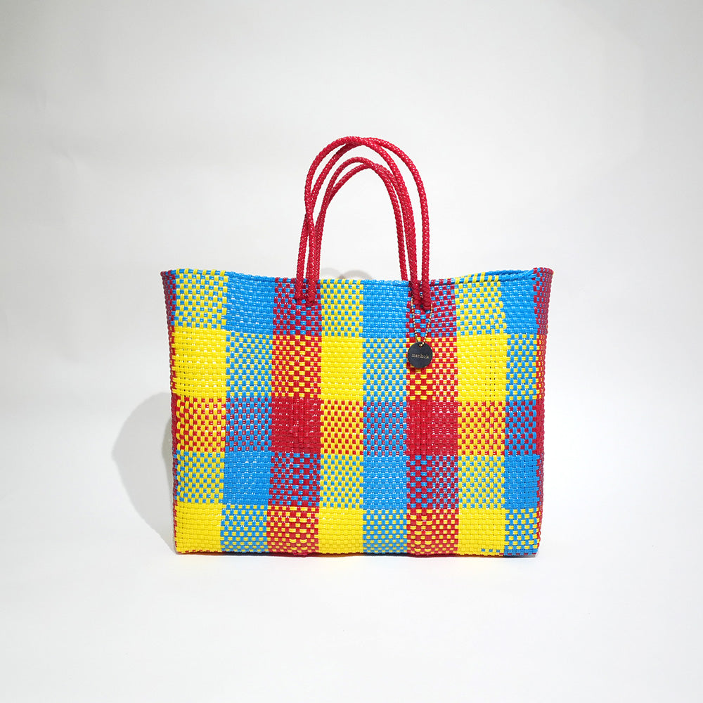 [Artículos pedidos para entrega en Septiembre] Mercado Bag Isabel (Negro&amp;Crema)