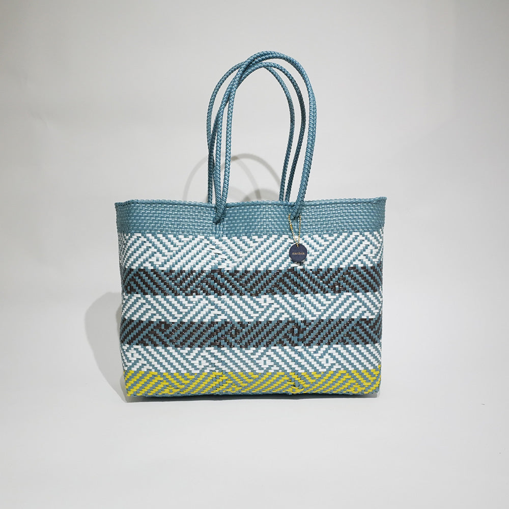 [Artículos pedidos para entrega en Septiembre] Mercado Bag Isabel (Negro&amp;Crema)