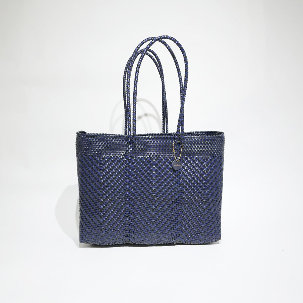 [Artículos pedidos para entrega en Septiembre] Mercado Bag Isabel (Negro&amp;Crema)