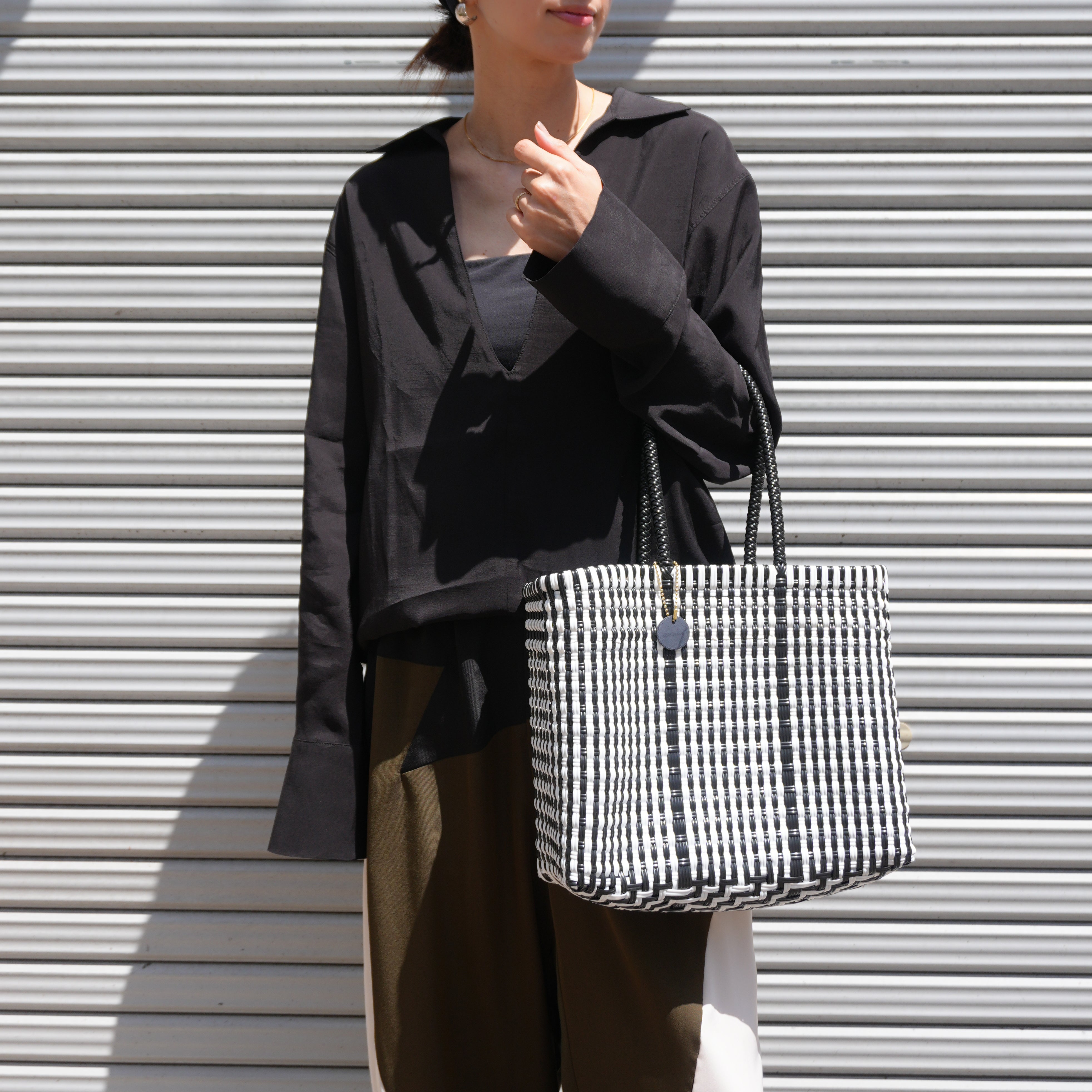 Mercado Bag Paula _Black×White