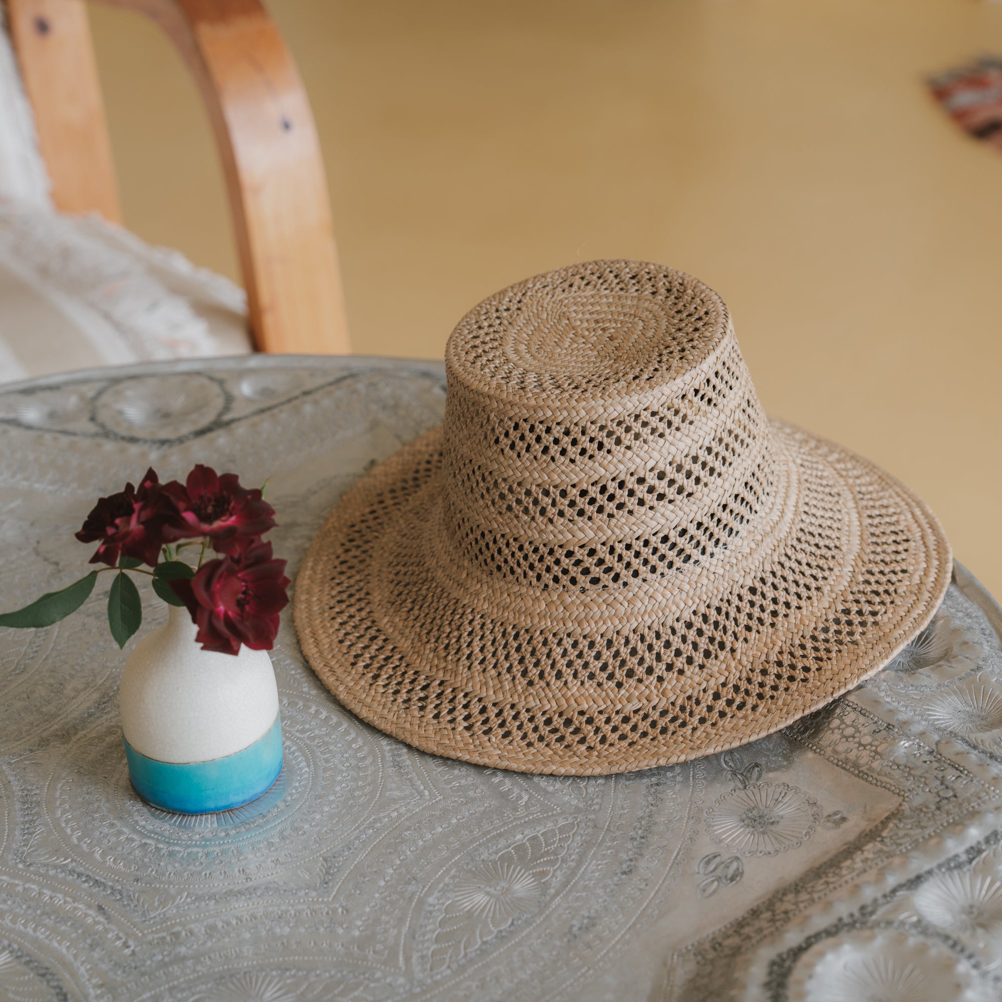 Sombrero de encaje Kampi vintage