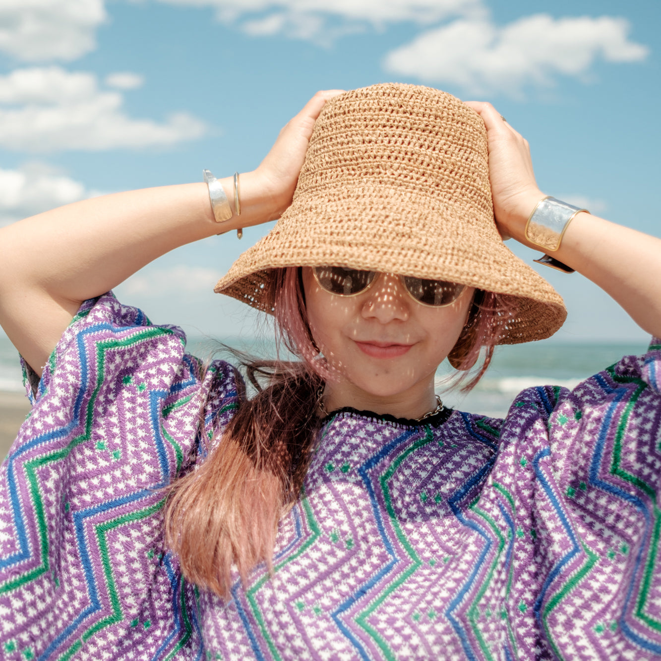帽子 marihoja raffia lace KASA hat Raffia Lace Crochet Hat