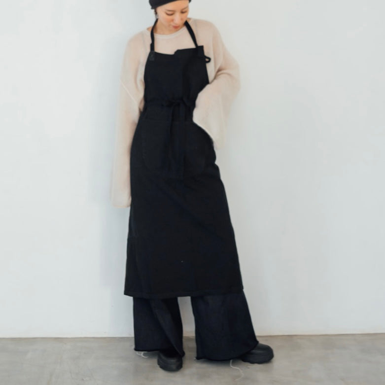 Black Dyed Vintage Apron 3