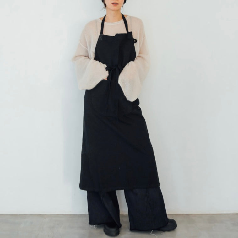Black Dyed Vintage Apron 3