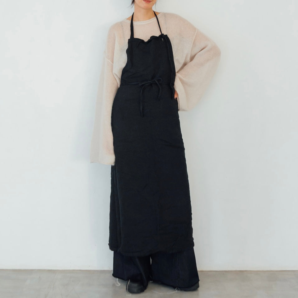 Black Dyed Vintage Apron 6