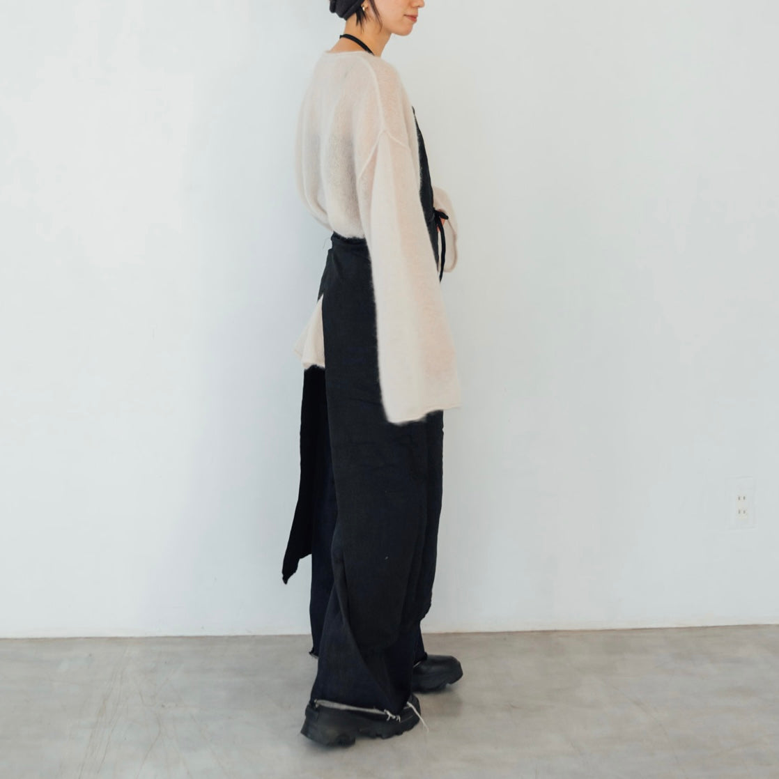 Black Dyed Vintage Apron 6