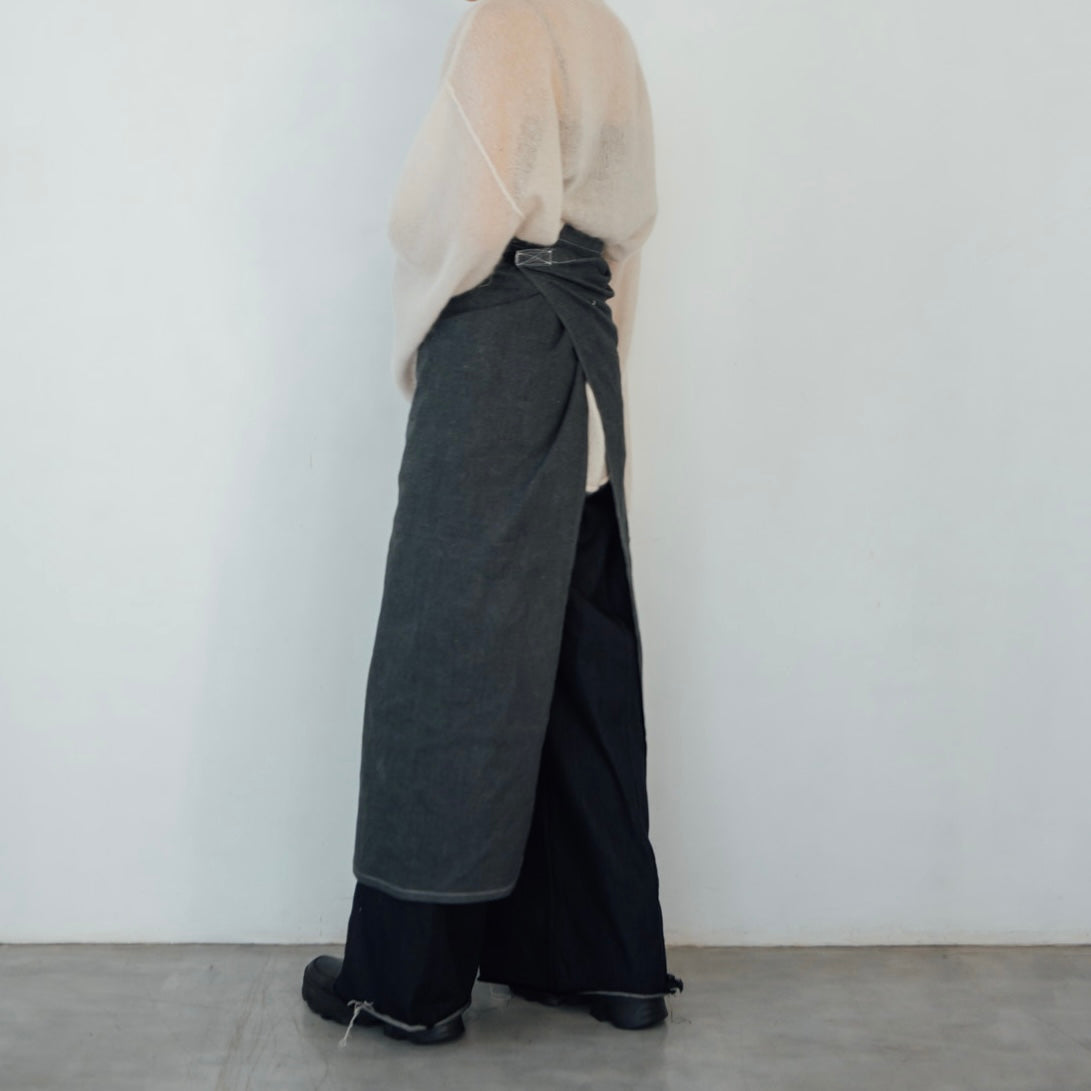 Black Dyed Vintage Apron 7
