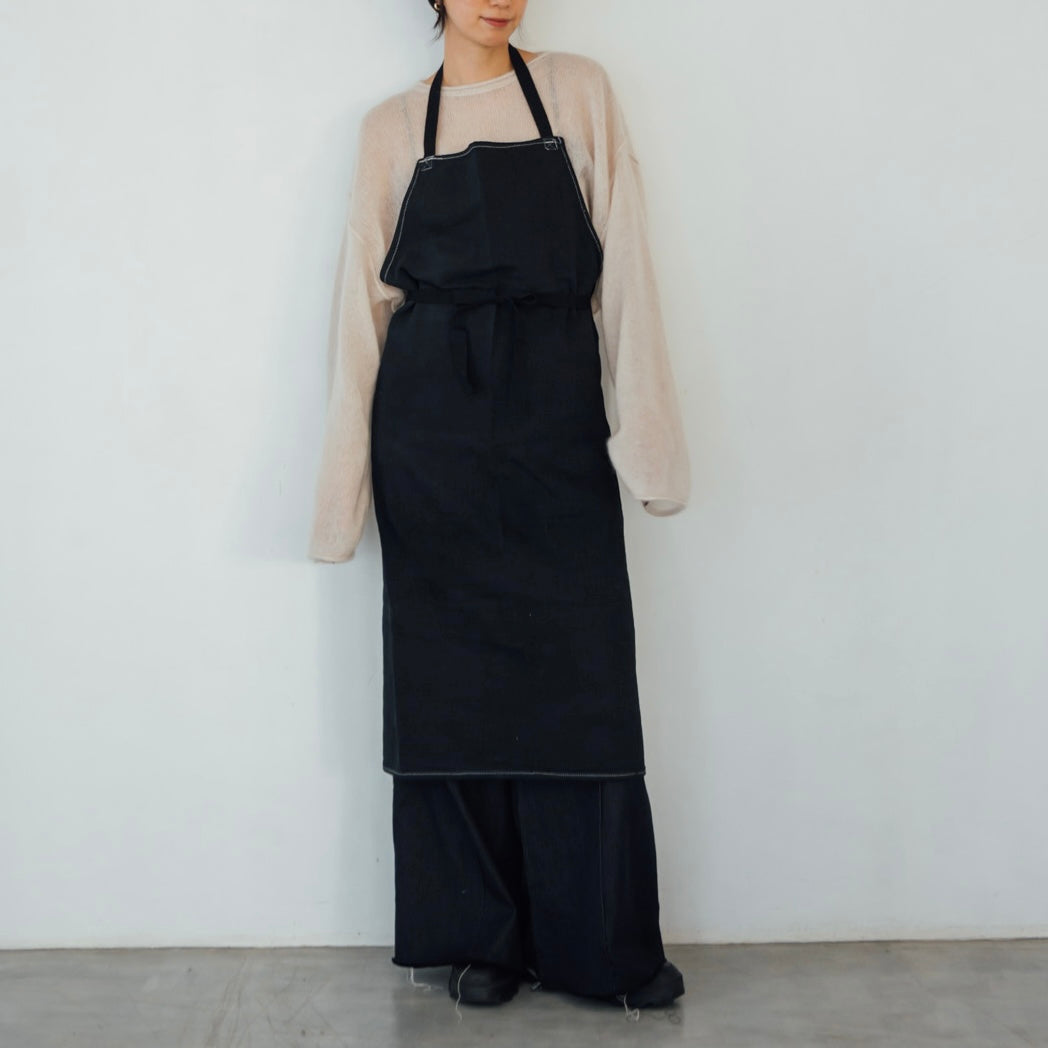 Black Dyed Vintage Apron 9