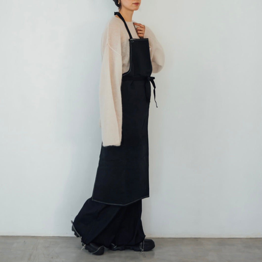 Black Dyed Vintage Apron 9