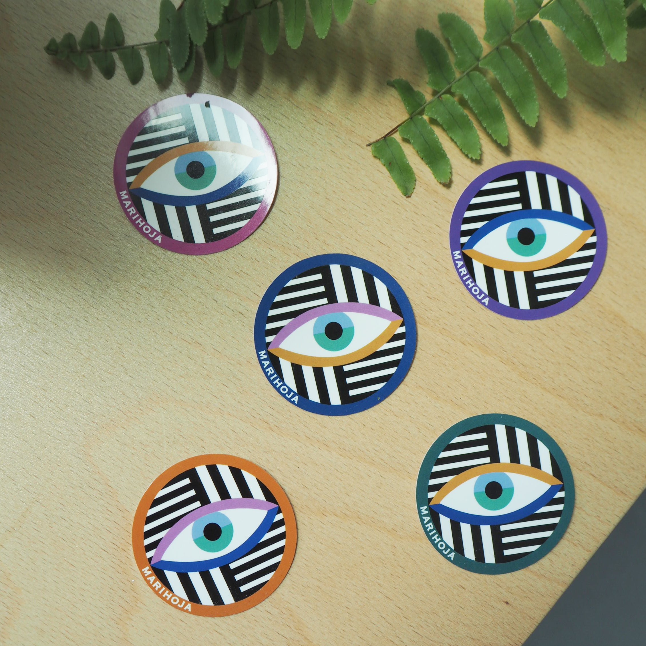 【set of 5】Eye Sticker