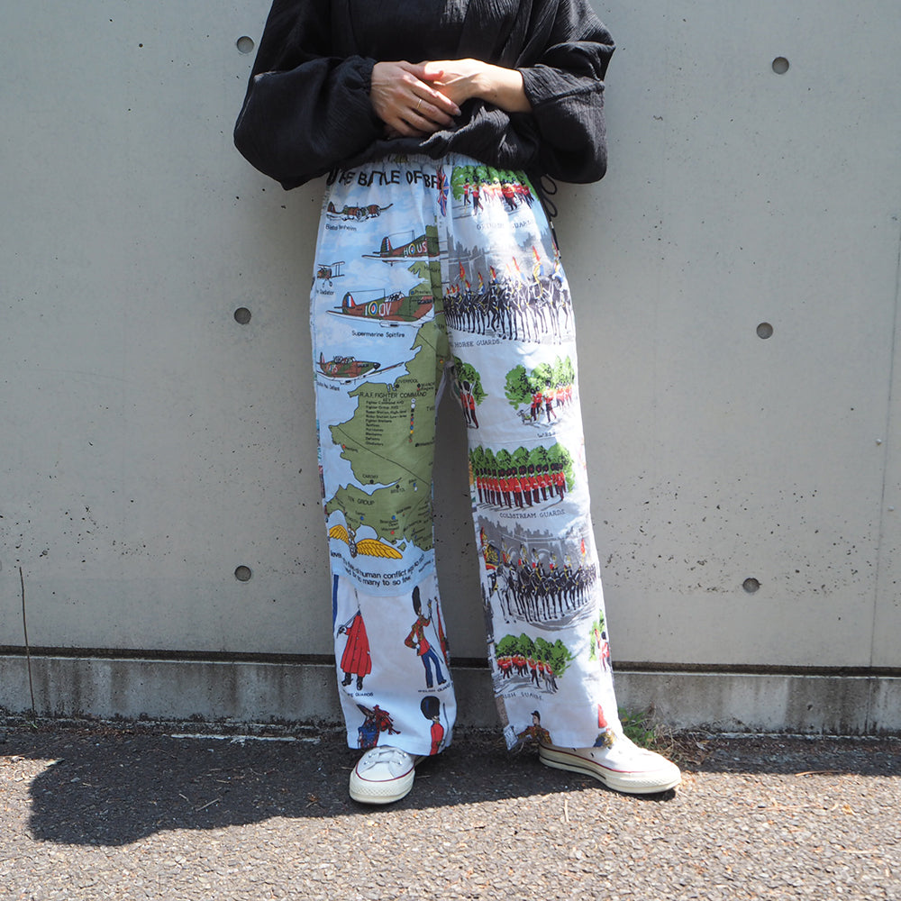 Remake Print Cloth Pants F