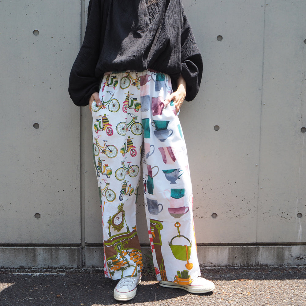 Remake Print Cloth Pants G