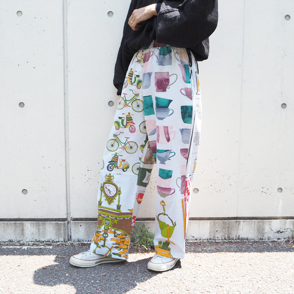 Remake Print Cloth Pants G