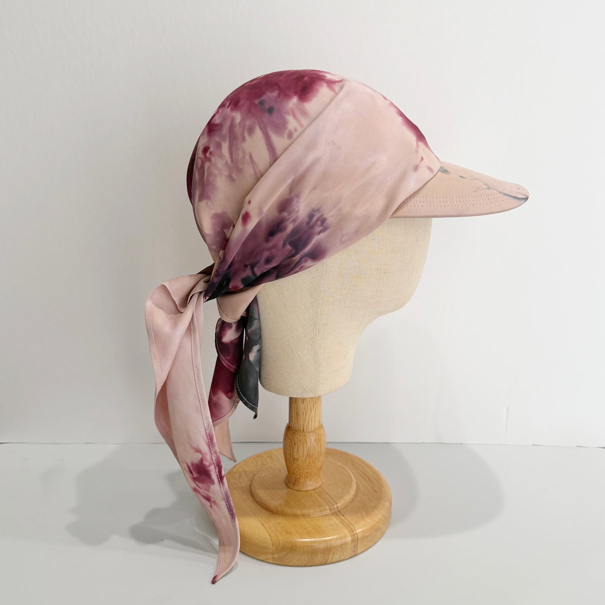 "HANAKAGE" Scarf Cap Pink 2