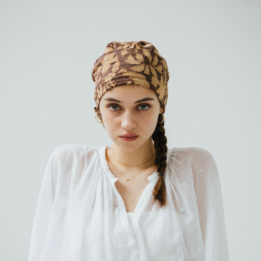 Vintage India Silk Turban Hat