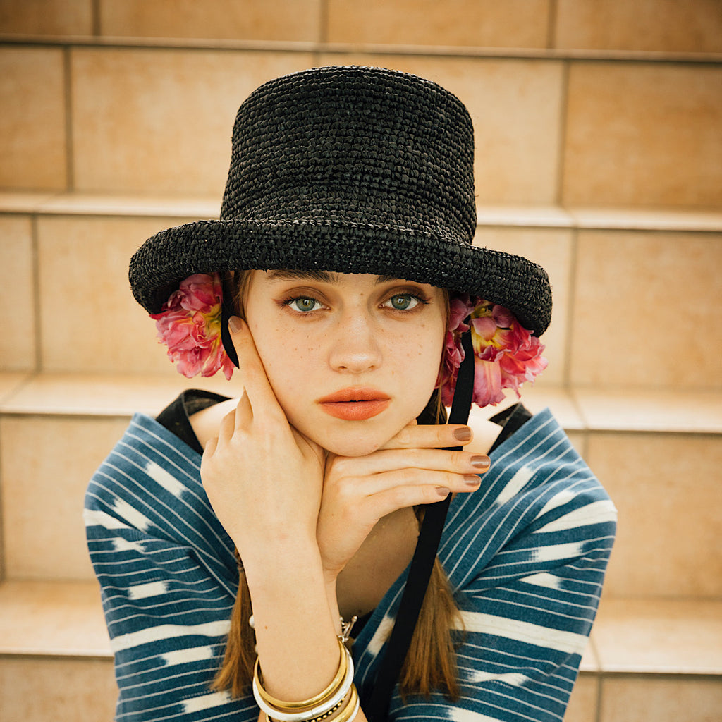 Raffia Sailor Ribbon Hat