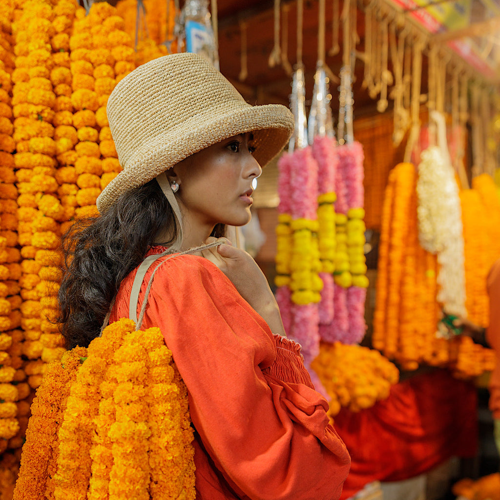 Raffia Sailor Ribbon Hat