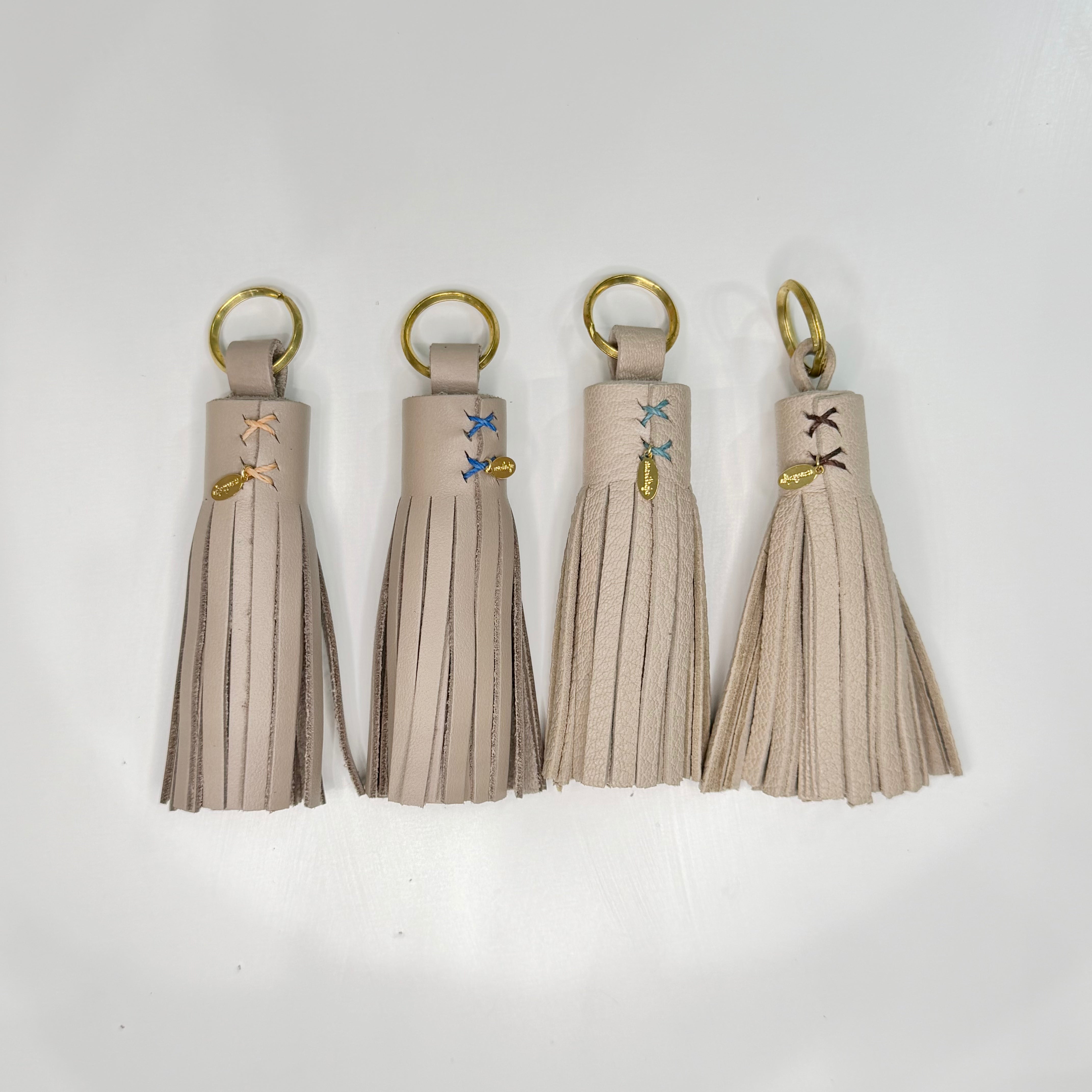 marihoja Leather Tassel (Greige)