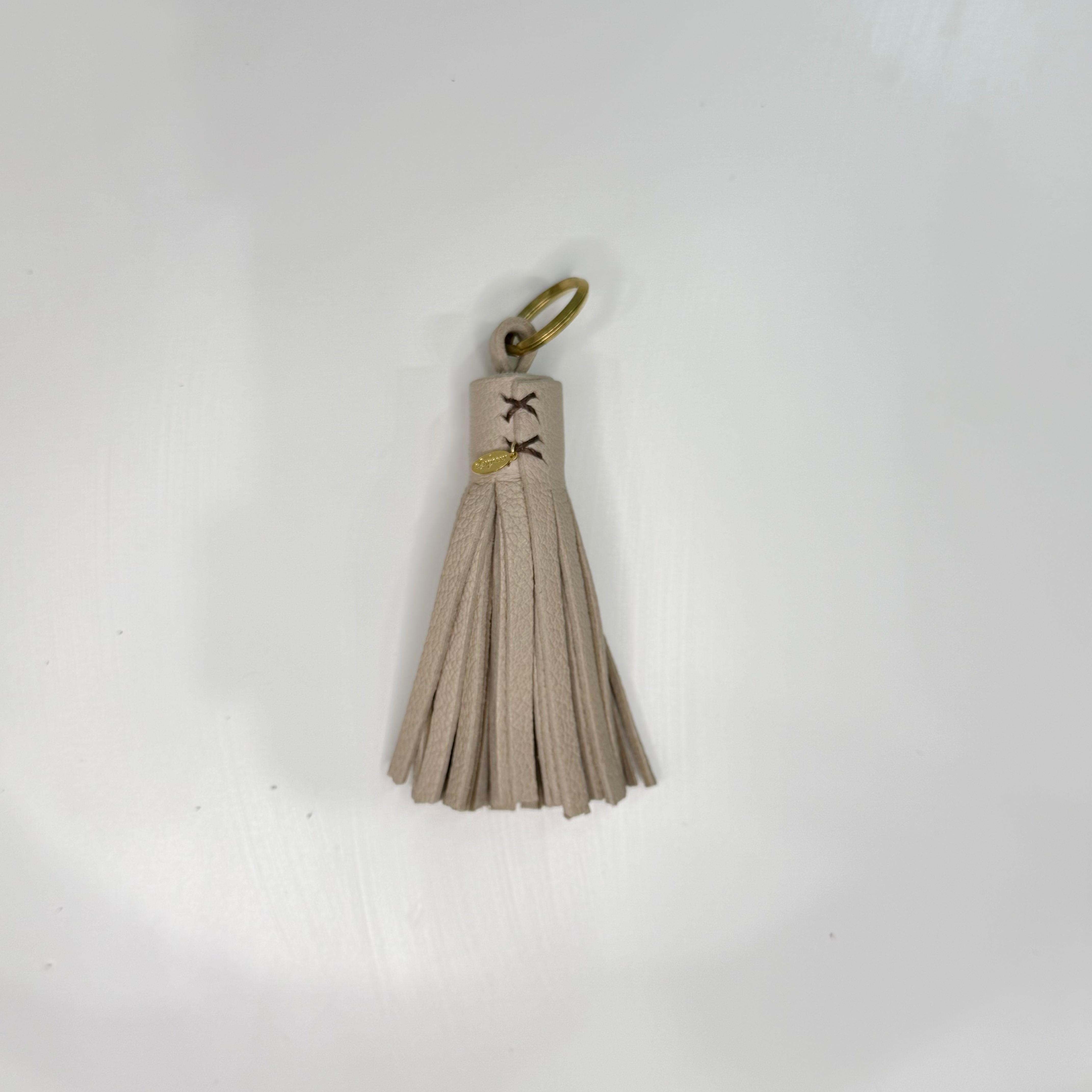 marihoja Leather Tassel (Greige)