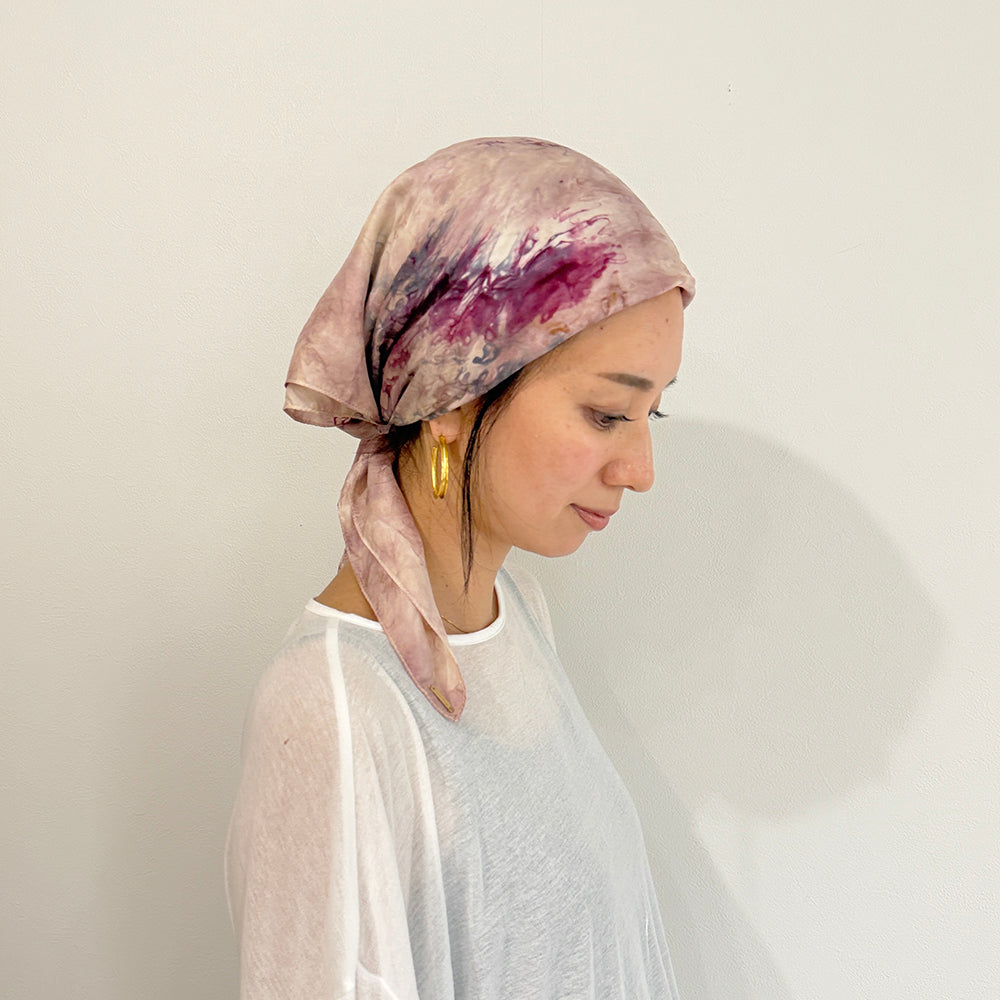 花影 -HANAKAGE- Silk Scarf