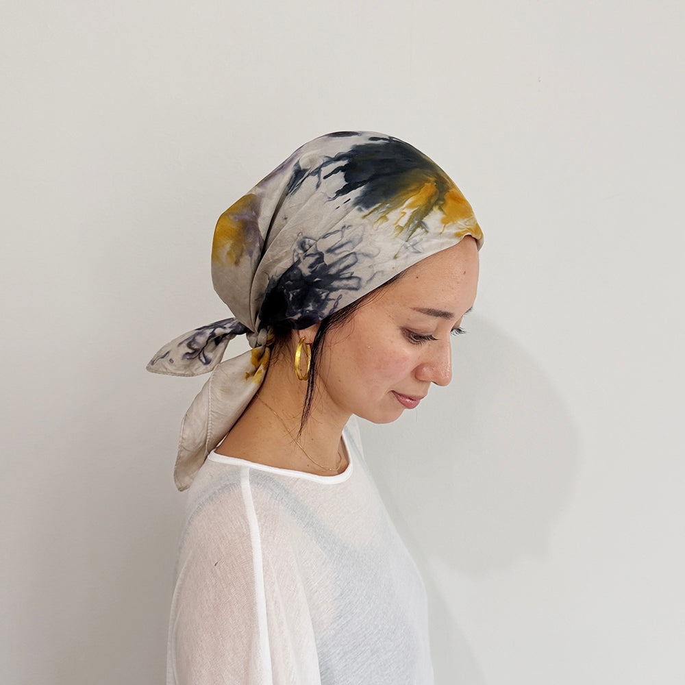 花影 -HANAKAGE- Silk Scarf