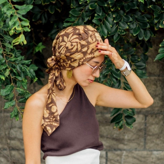 India Silk Turban Hat