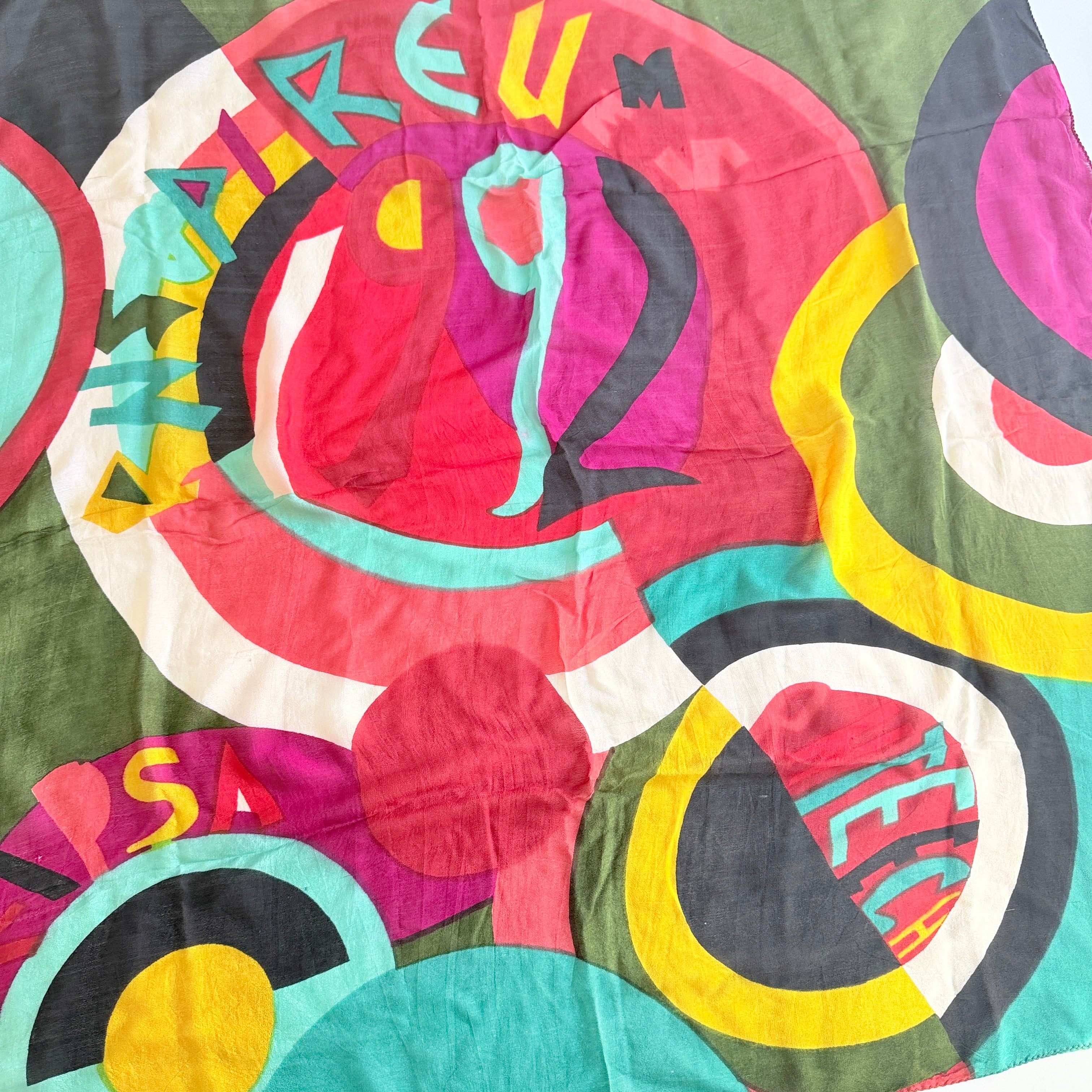 Vintage Silk scarf _L-2_