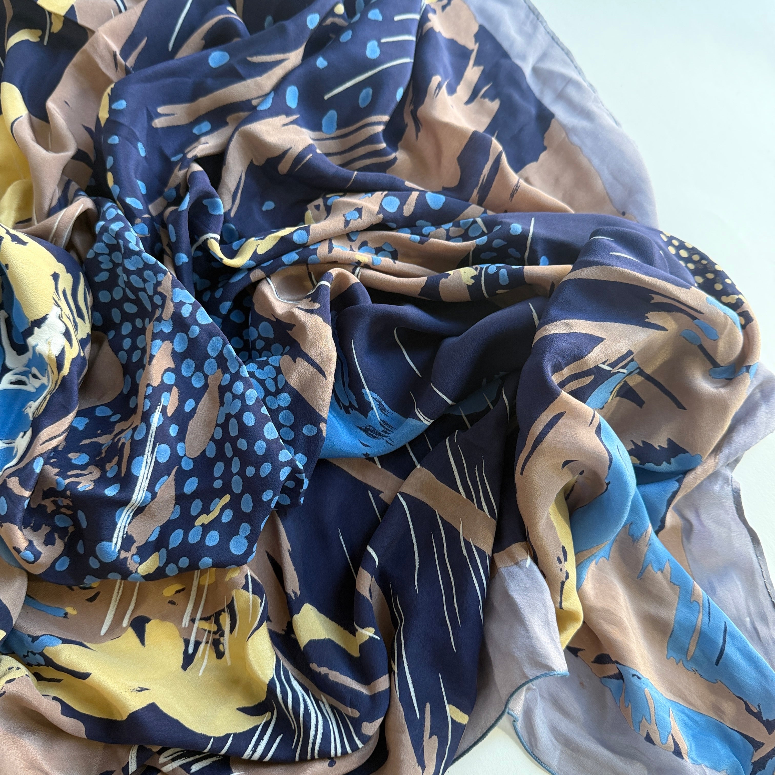 Vintage Silk scarf _L-3_