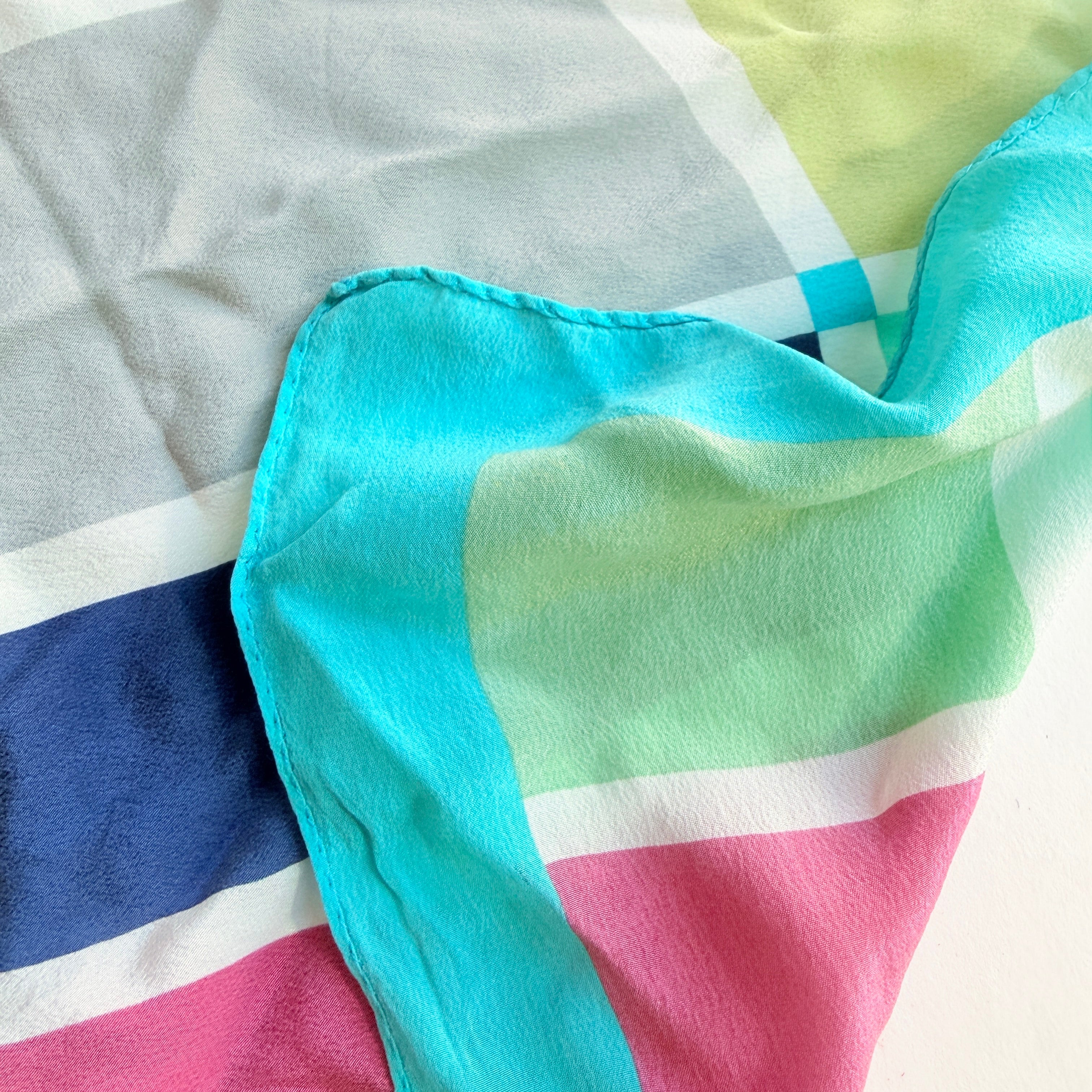 Vintage Silk scarf _M-6_