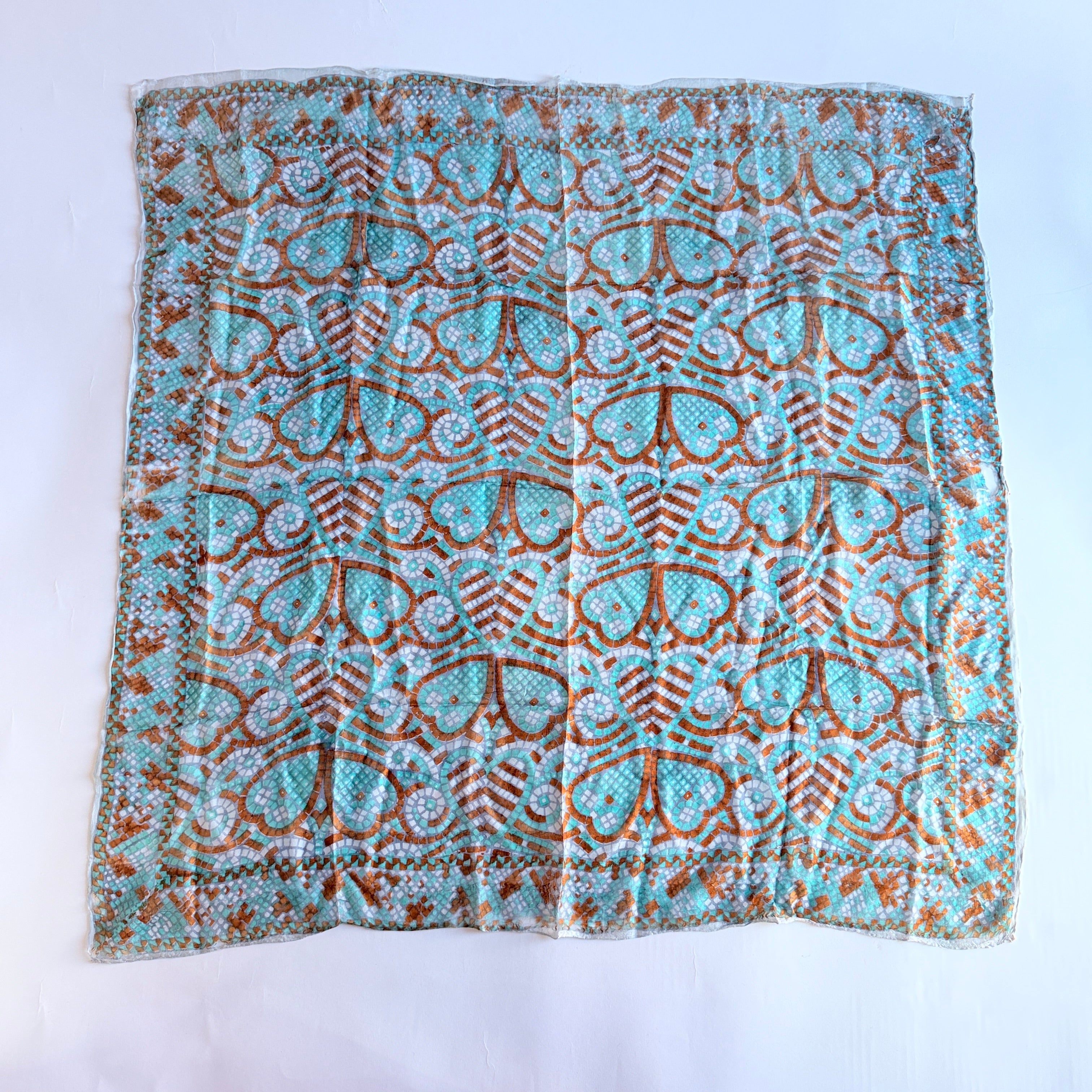 Vintage Silk scarf _M-1_