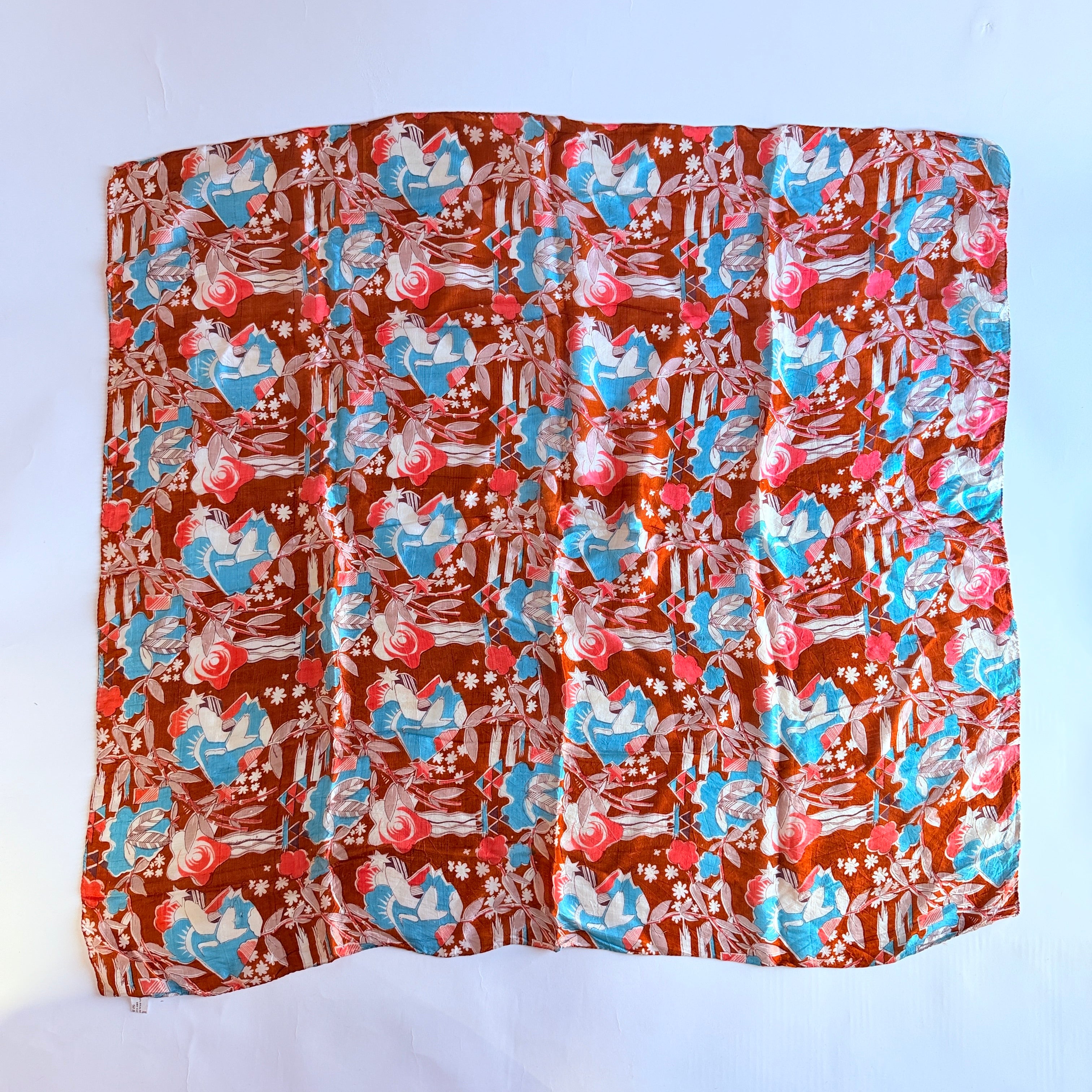 Vintage Silk scarf _L-15_