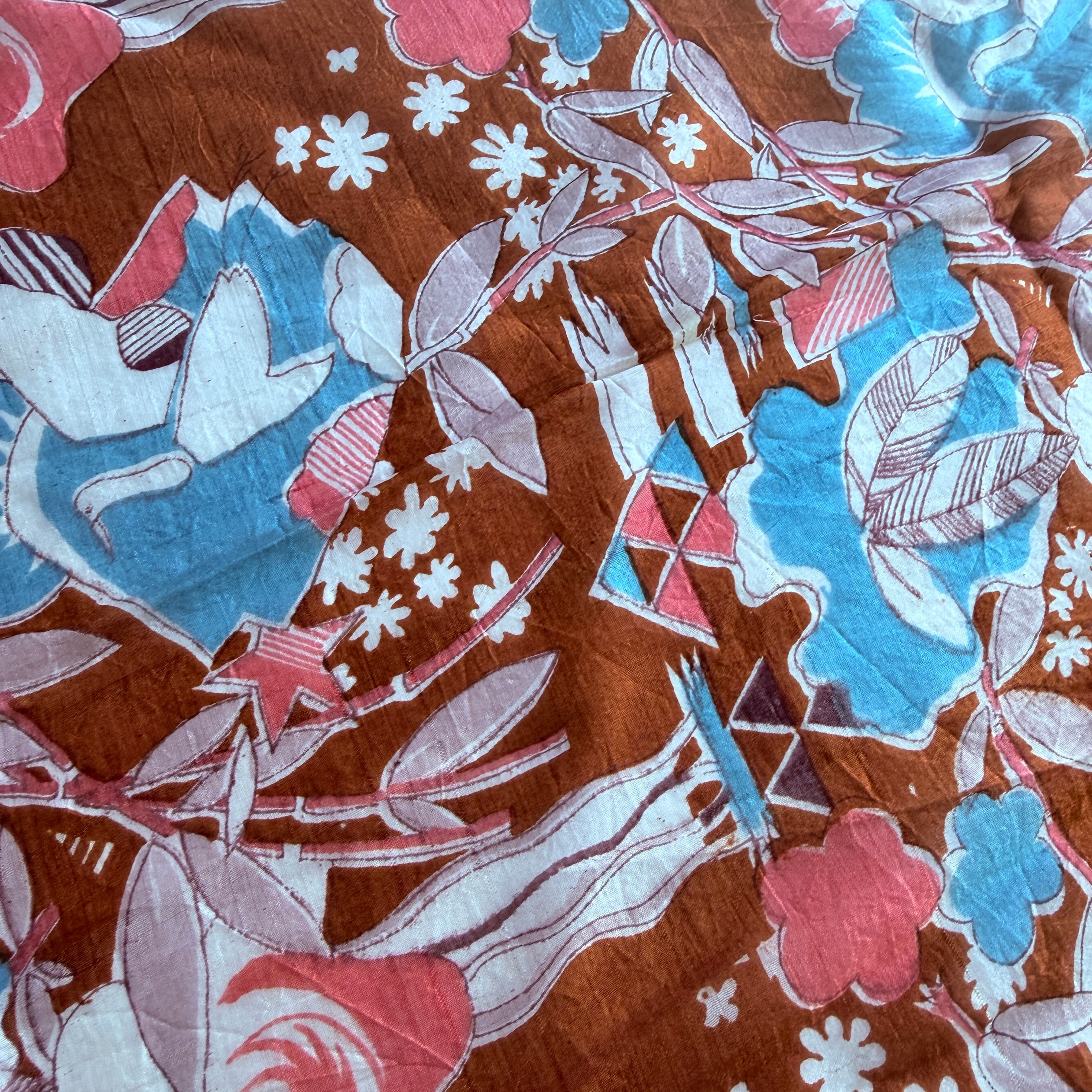 Vintage Silk scarf _L-15_