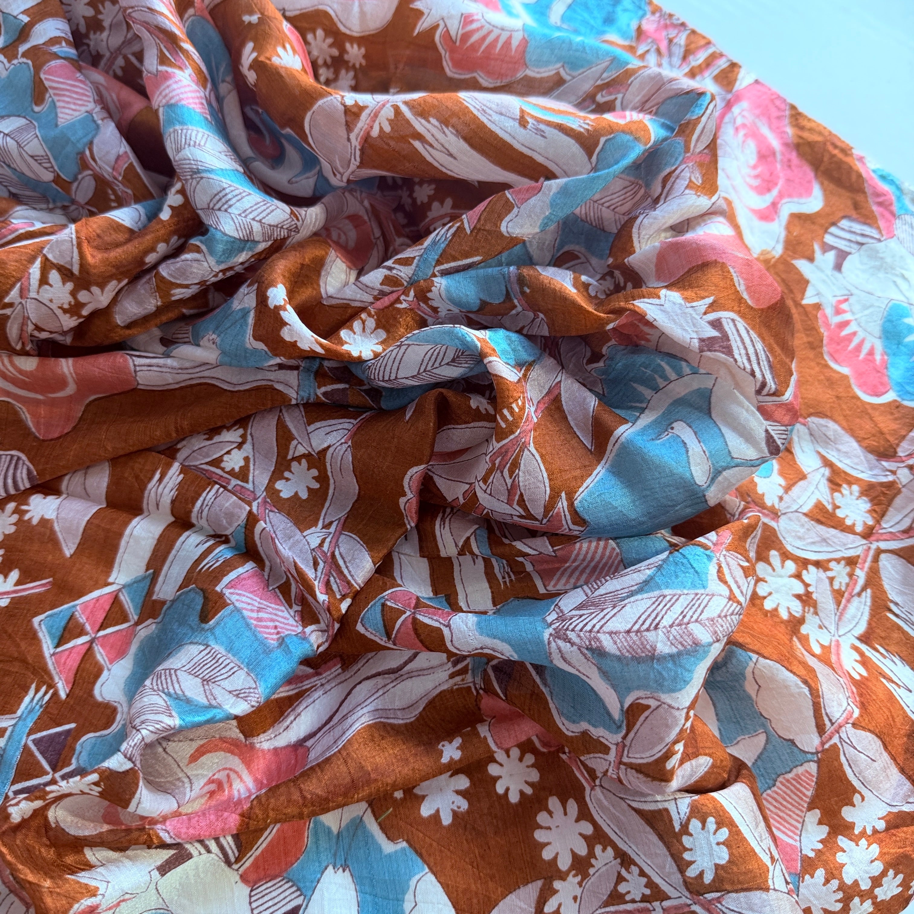 Vintage Silk scarf _L-15_