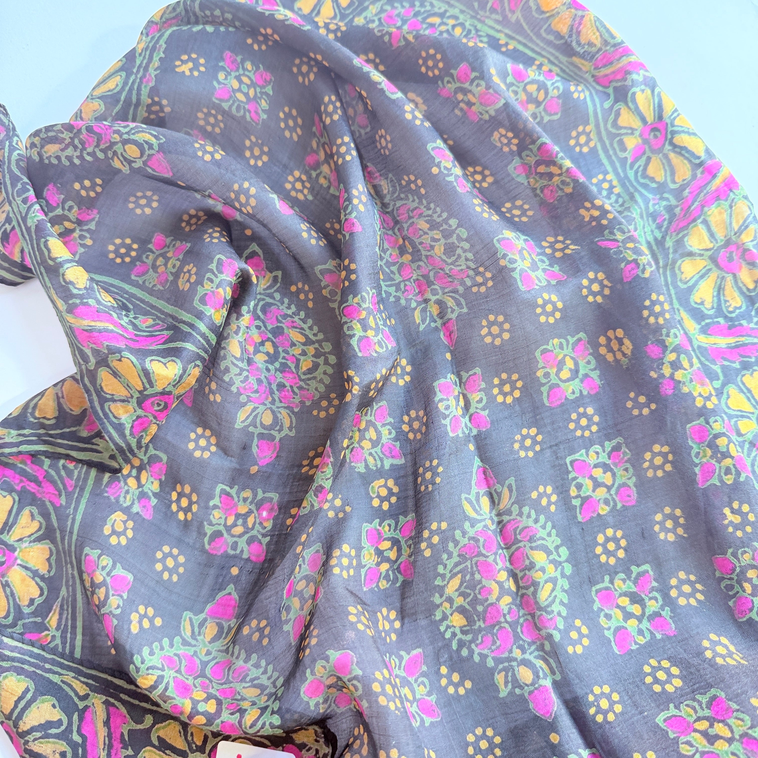Vintage Silk scarf _S-4_