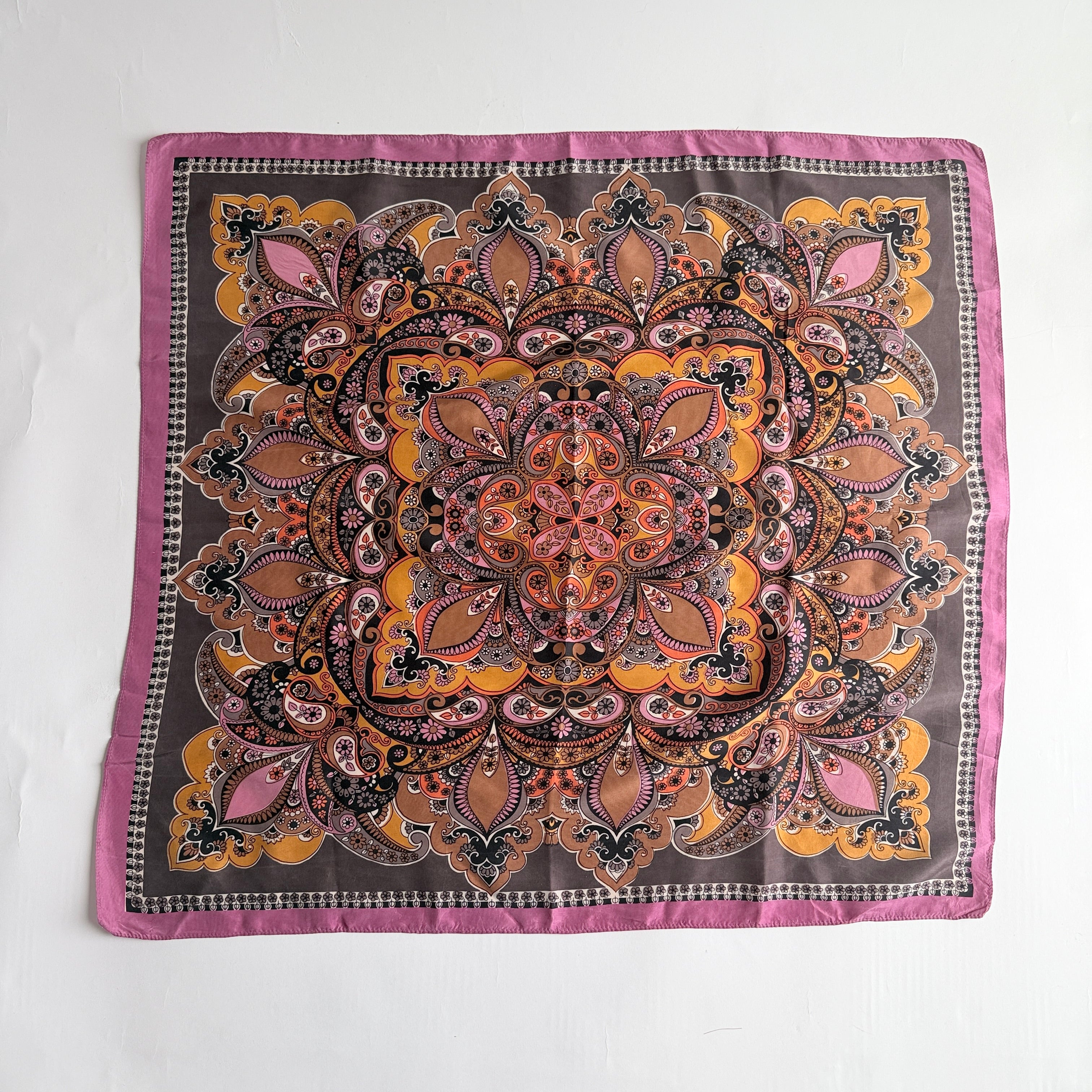 Vintage Silk scarf _M-19_