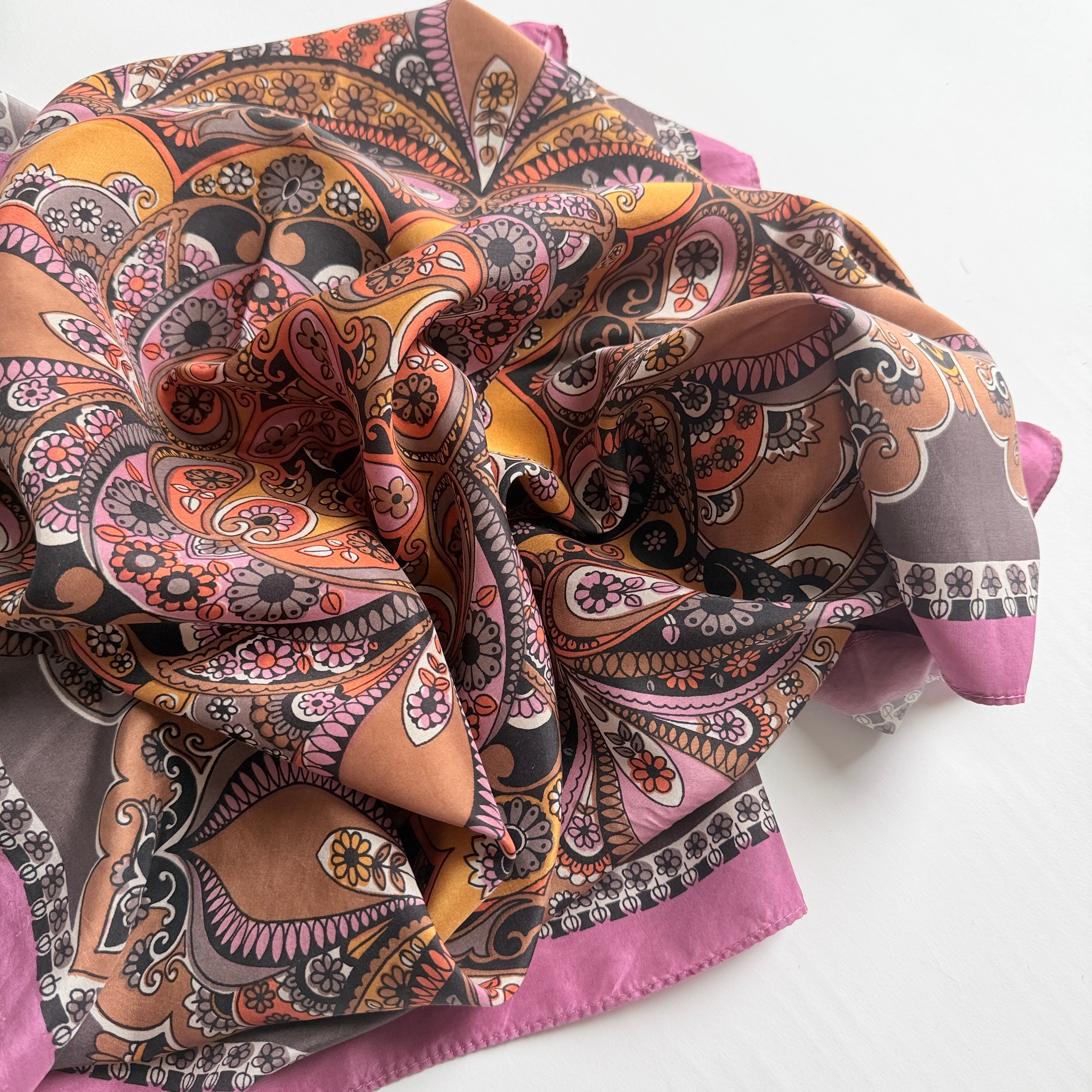 Vintage Silk scarf _M-19_