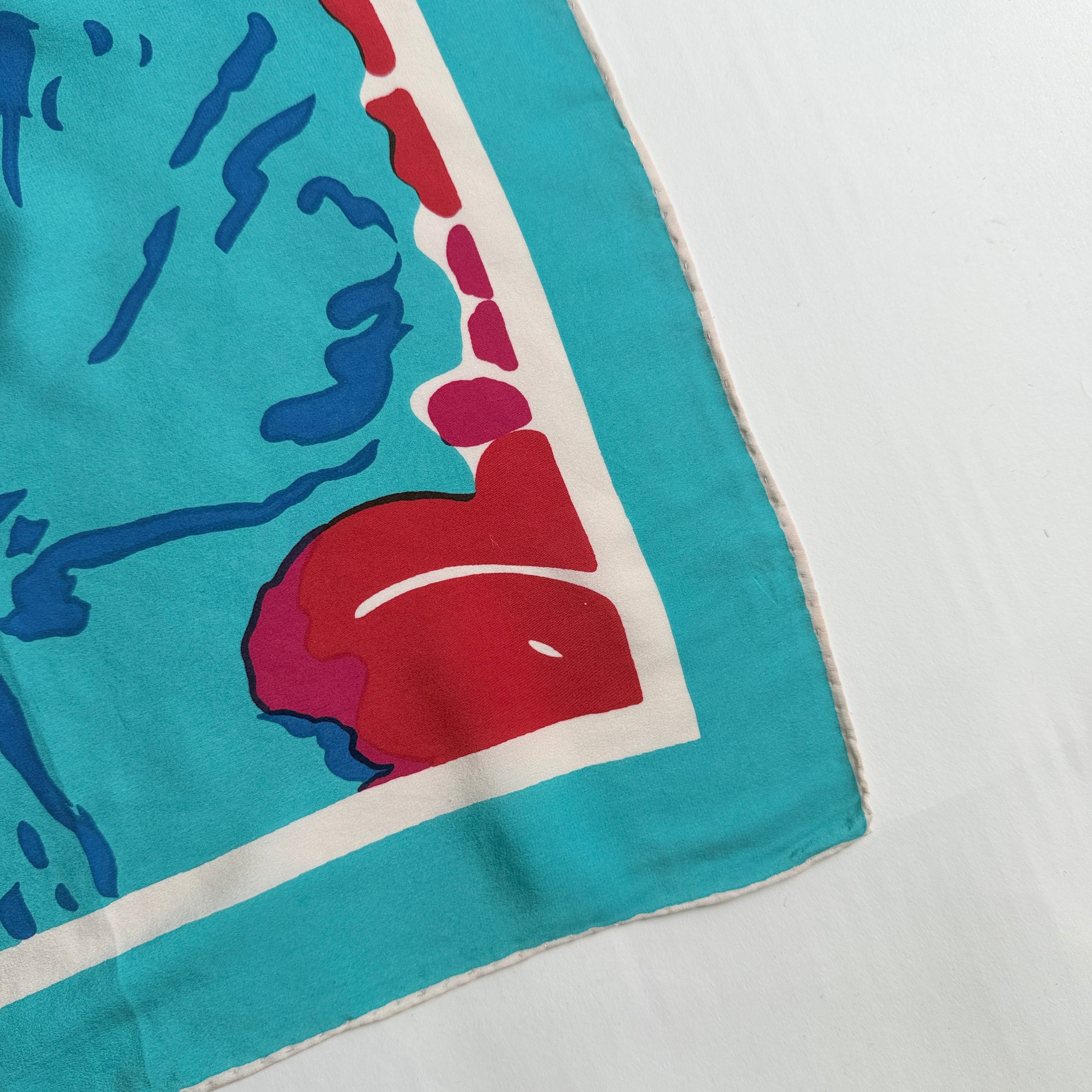 Vintage Silk scarf _M-2_