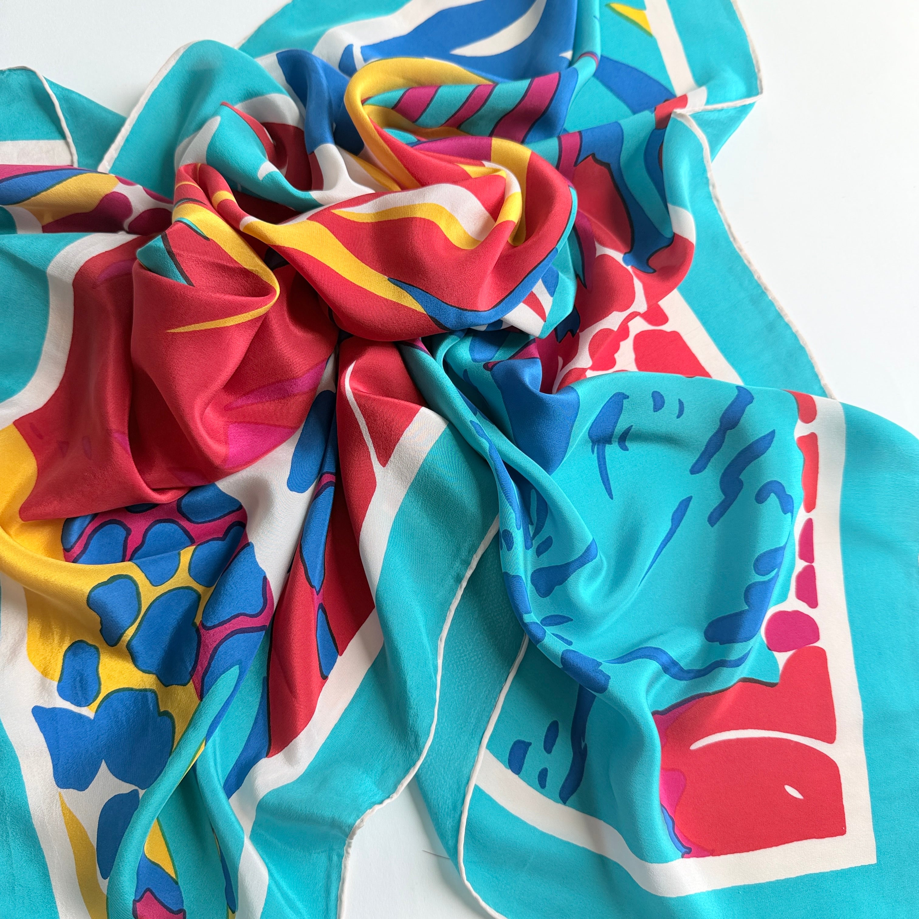 Vintage Silk scarf _M-2_